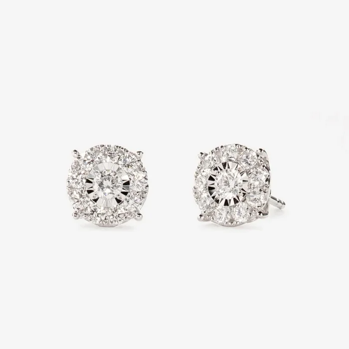 Diamond Earrings – 2 Carat Miracle Plate
