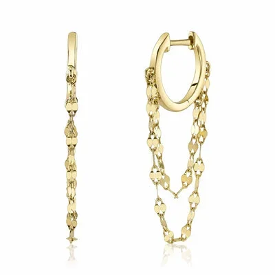 DIAMOND HUGGIE EARRING