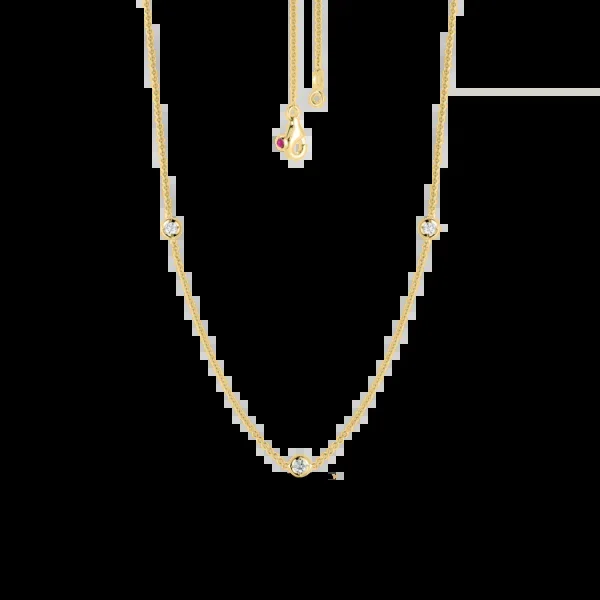 Diamonds By The Inch Necklace in Yellow Gold