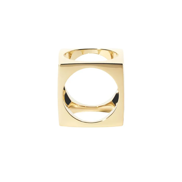 Dinh Van Le Pavé pendant/ring, large model in yellow gold | LEPAGE