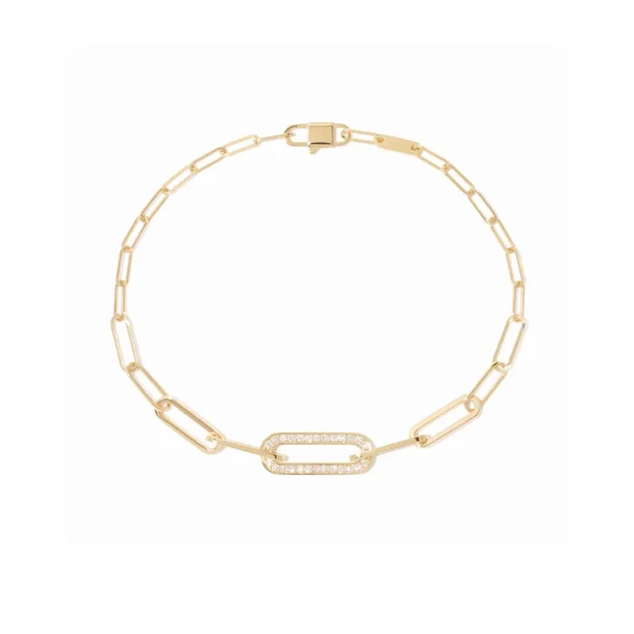 dinh van Maillon bracelet in yellow gold and diamonds | Lepage