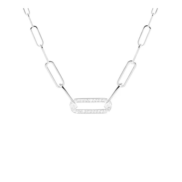 dinh van Maillon Petit Modèle necklace in white gold and diamonds | LEPAGE
