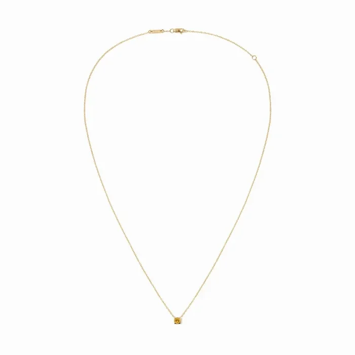 Dinh van necklace The Cube in yellow gold and yellow sapphire – Lepage