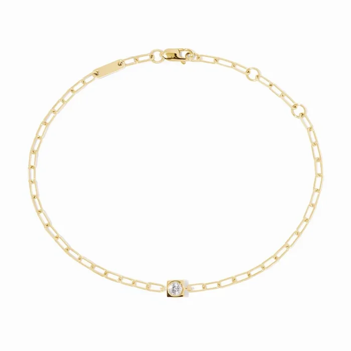 Dinh van necklace The Diamond Cube in yellow gold and diamond – Lepage