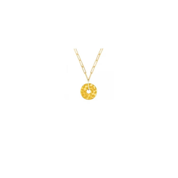 Dinh van Pi 23 mm necklace yellow gold – Lepage