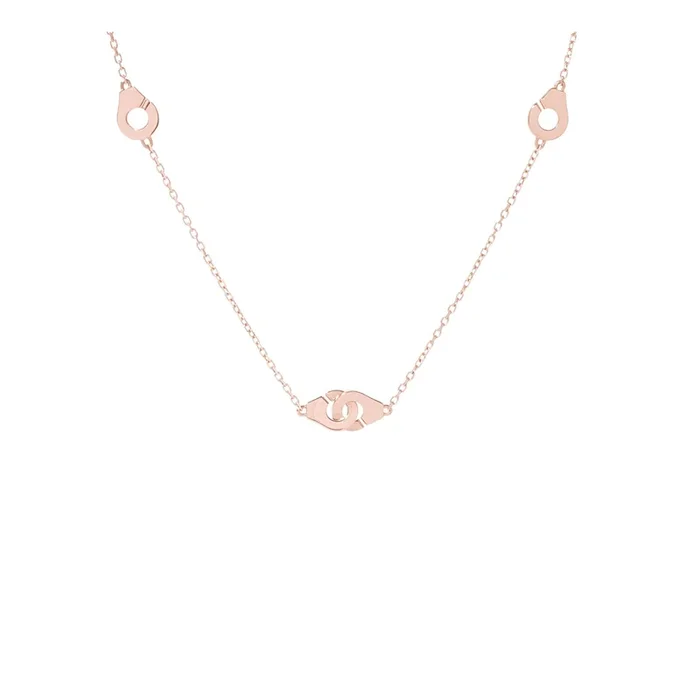 Dinh van R5 rose gold cuff necklace on chain 601405 – Lepage