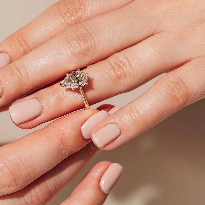 Dior Lab Grown Diamond Cathedral Stackable Solitaire Engagement Ring