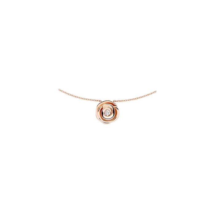 Dior Rose Couture large necklace in pink gold and diamond – Lepage