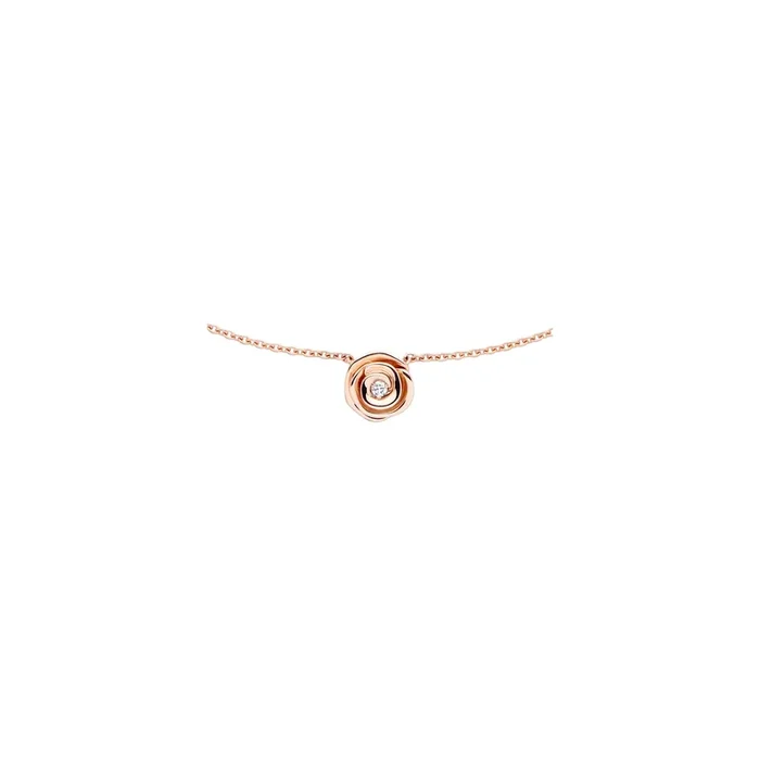 Dior Rose Couture small necklace in pink gold and diamond – Lepage