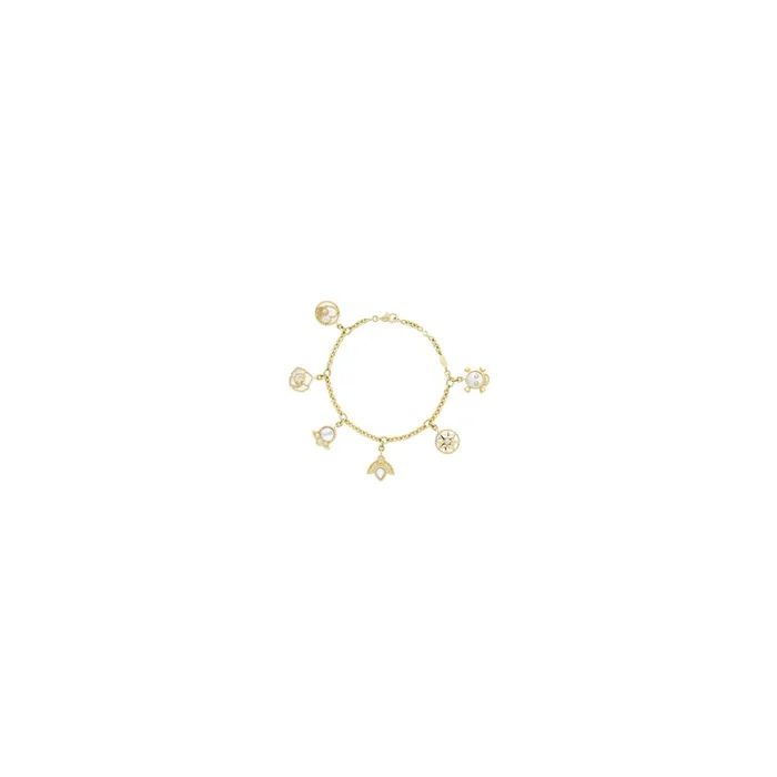 DIOR Rose des Vents bracelet yellow gold diamonds mother-of-pearl | Lepage