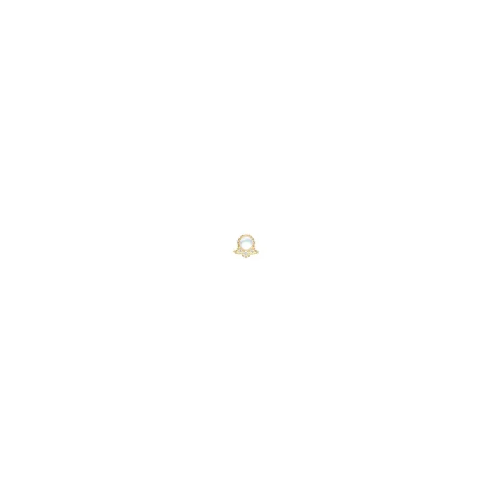 DIOR Rose des Vents earring yellow gold diamonds mother-of-pearl | Lepage
