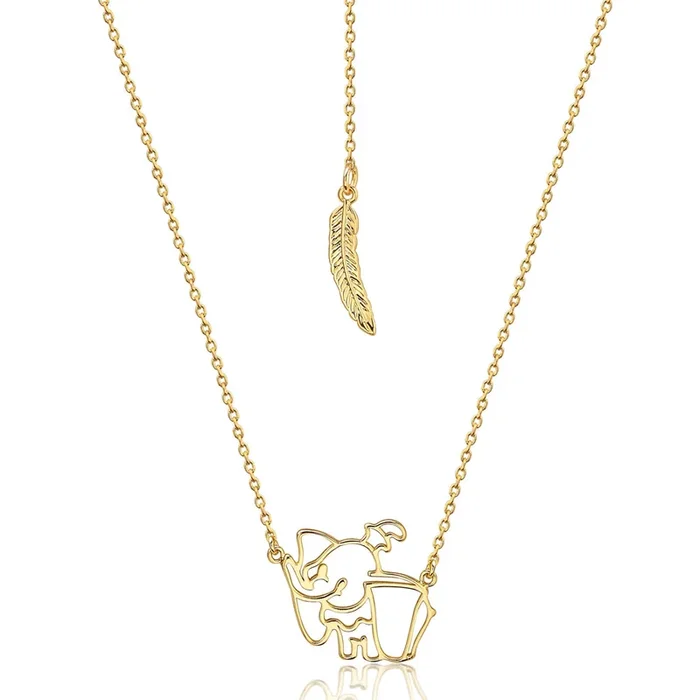 DISNEY Dumbo Silhouette Pendant with Chain