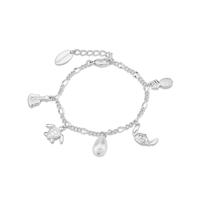 Disney Stitch Charm Stainless Steel Bracelet