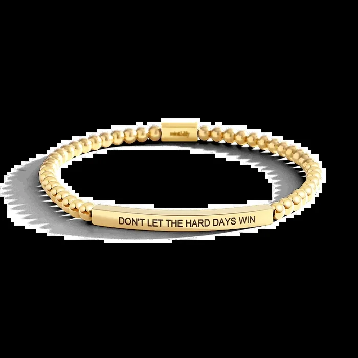 Don’t Let The Hard Days Win Beaded Inspire Bracelet