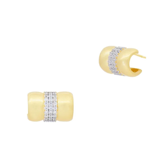 Downtown Pavé Mini Cuff Earrings