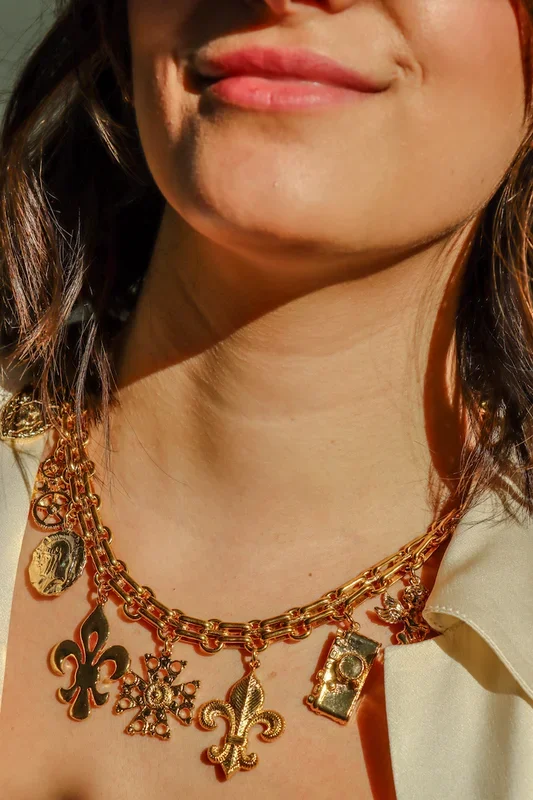 Drop Golden Charm Bracelet
