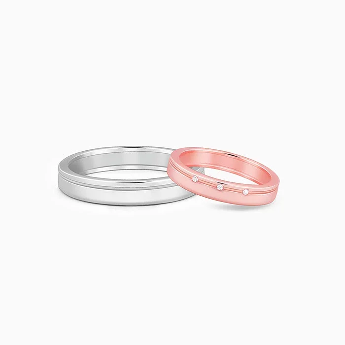 Dual Tone Soulbound Couple Band