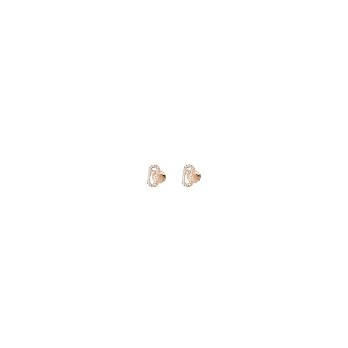 Earrings Messika Move Uno rose gold and diamonds 5634R – Lepage