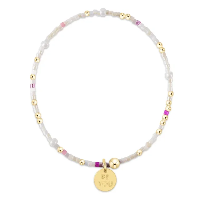 egirl Hope Unwritten Bracelet – With Sprinkles On Top – be you. Small Gold Disc