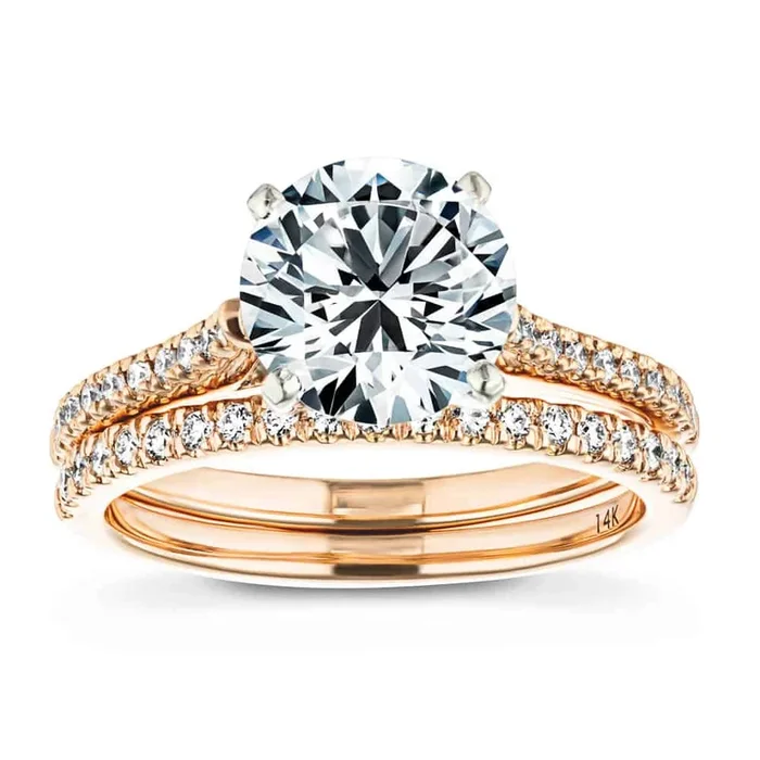 Eliana Lab Grown Diamond Petite Prong Wedding Set