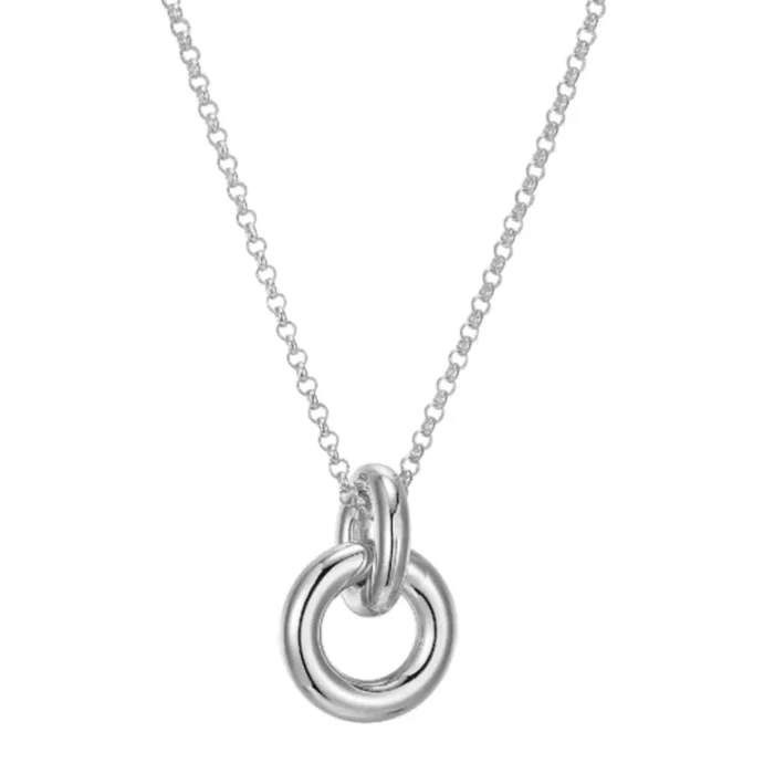 Elle “Simpatico” Hoop Circle Drop Pendant