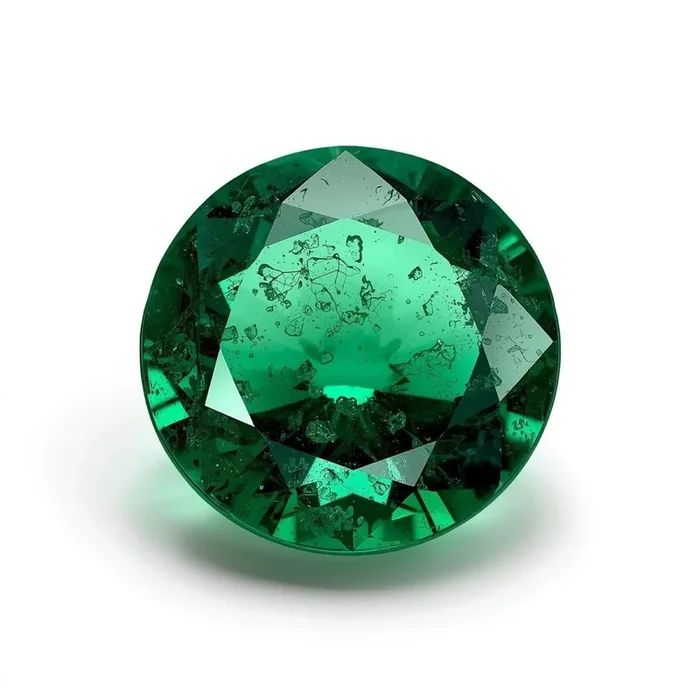 Emerald 1PC Chunky 14×14 MM Round Faceted Green Genuine Precious Loose Gemstones