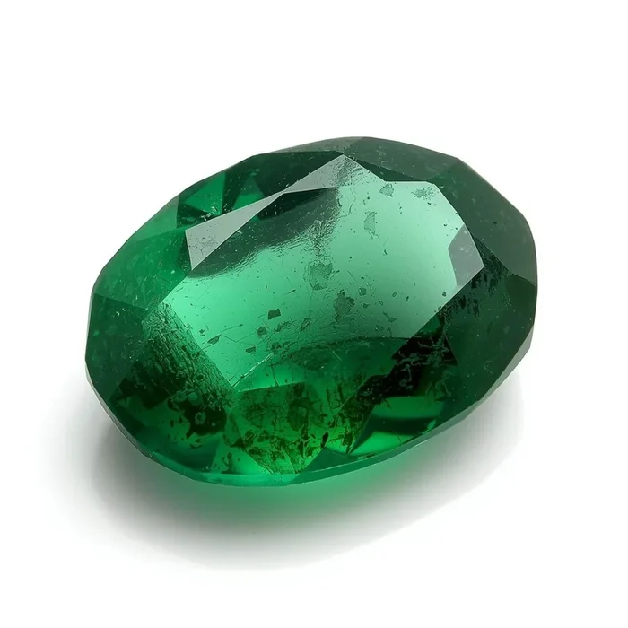 Emerald 1PC Large 10×14 MM Oval Faceted Green High-Quality Precious Loose Gemstones
