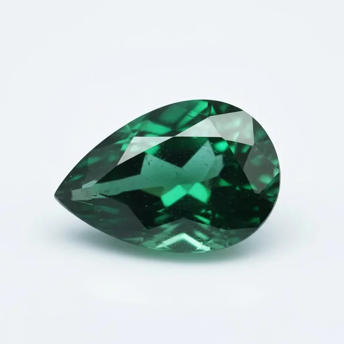 Emerald 1PC Large 8×12 MM Pear Faceted Green Polished Precious Loose Gemstones
