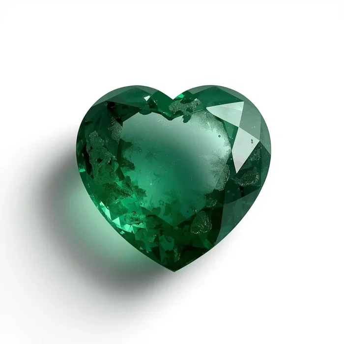 Emerald 1PC Medium 9×9 MM Heart Faceted Green Lustrous Precious Loose Gemstone
