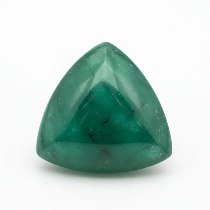 Emerald 1PC Medium 9×9 MM Triangle Cabochon Green High-Quality Precious Loose Gems