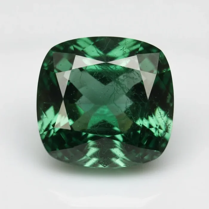 Emerald 1PC Small 8×8 MM Cushion Faceted Green Luster Precious Loose Gems