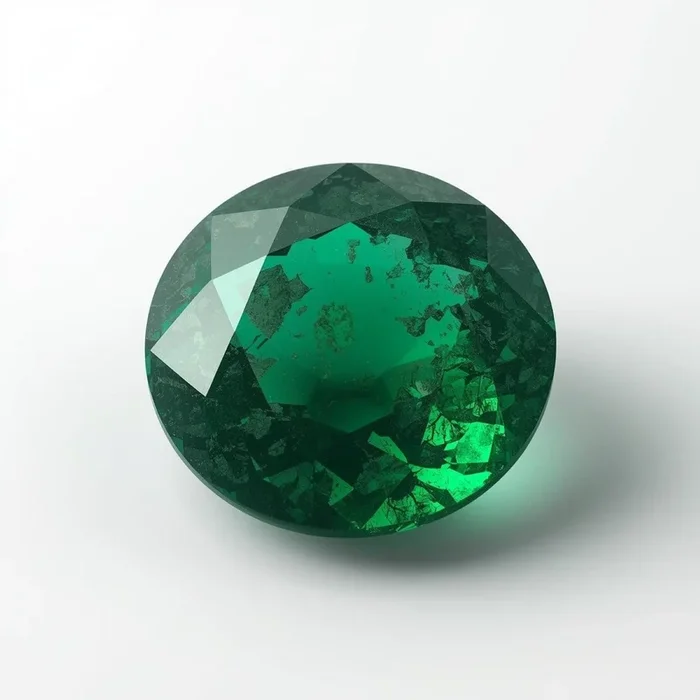 Emerald 1PC Small 8×8 MM Round Faceted Green Luster Precious Loose Gems