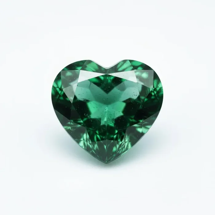 Emerald 1PC Tiny 6×6 MM Heart Faceted Green Polished Precious Loose Gemstones