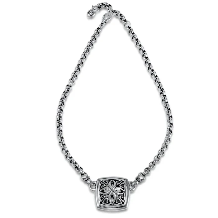 Empress Medallion Necklace – Sterling Silver