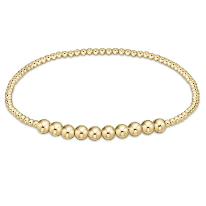 enewton 6.25″ Classic Beaded Bliss Bracelet – Gold 2mm