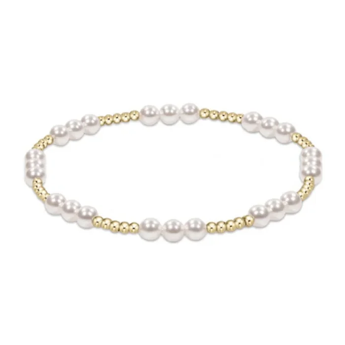 enewton 6.25″ Classic Joy Pattern 4mm Bead Bracelet – Pearl