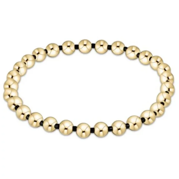 enewton 6.25″ Gameday Hope Grateful 5mm Bead Bracelet – Onyx