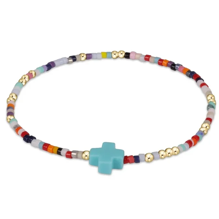 enewton 7.25″ Extends – Hope Unwritten Signature Cross Bracelet – Hot Mess