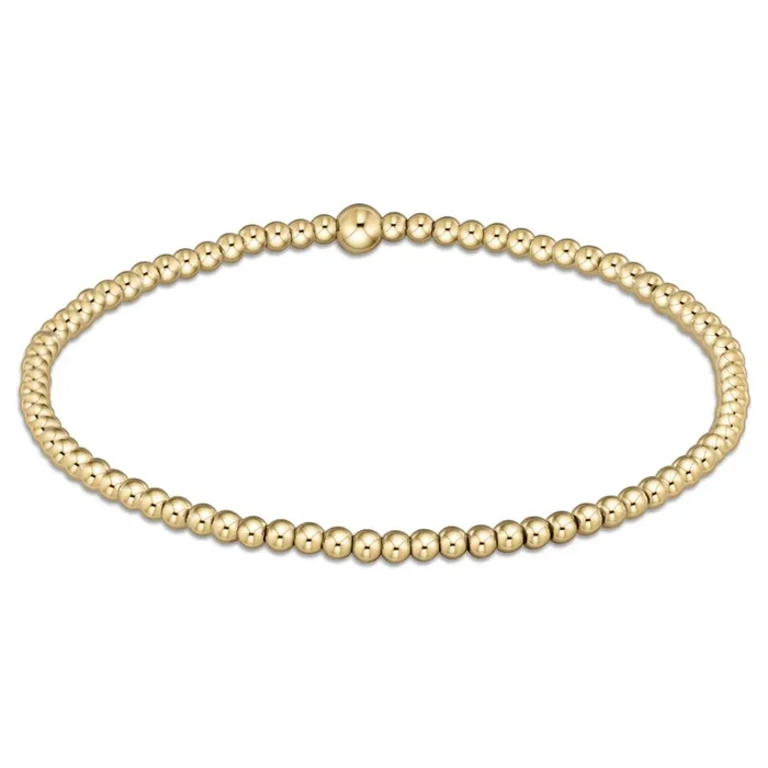 enewton 7.25″ extends Classic Gold Bead Bracelet -2.5mm