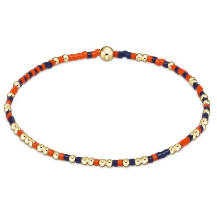 enewton 7.25″ extends Gameday Hope Unwritten Bracelet – Bright Orange Matte Navy