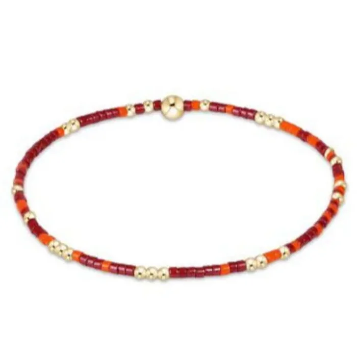 enewton 7.25″ extends Gameday Hope Unwritten Bracelet – Bright Orange-Wine