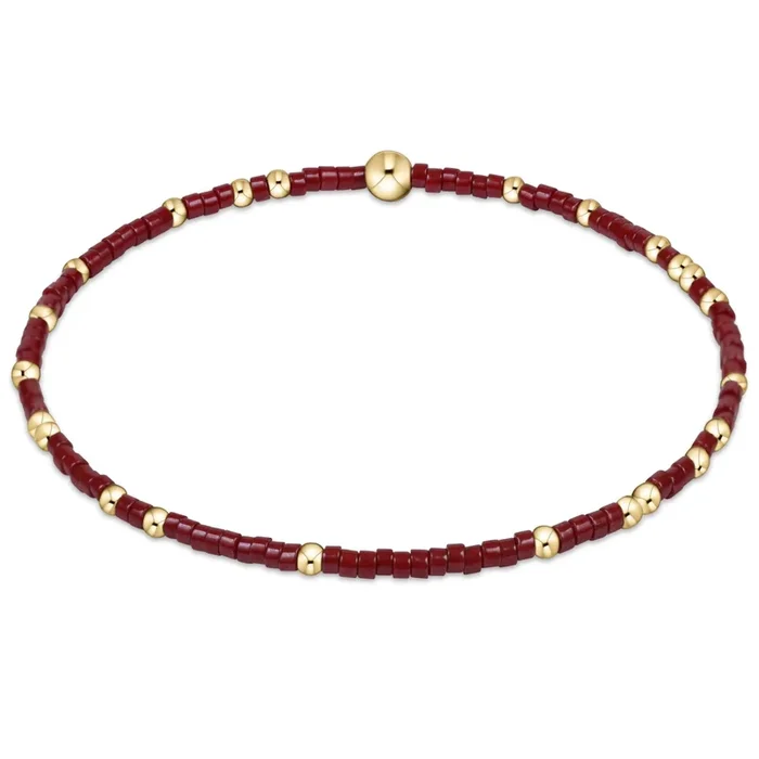 enewton 7.25″ extends Gameday Hope Unwritten Bracelet – Wine