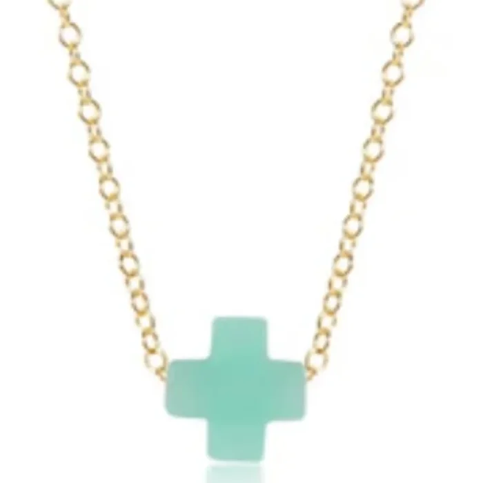 enewton egirl 14″ Necklace Gold – Signature Cross Mint