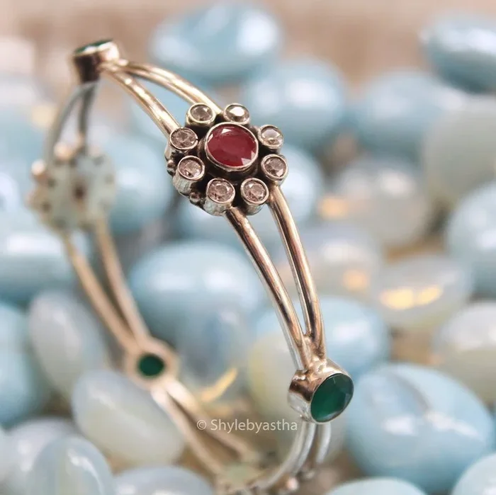 Essence Multistone Dual Layered Bangle