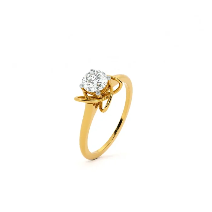 Etoile Cluster 9KT Gold Lab Grown Diamond Ring