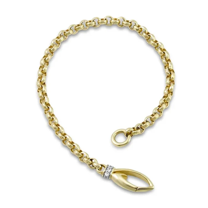 Everyday Chain Bracelet – 18K Gold Vermeil + CZ Blanc