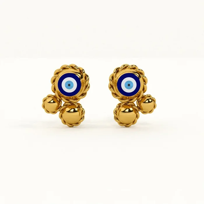 Evil Eye Arcana 925 Sterling Silver Studs