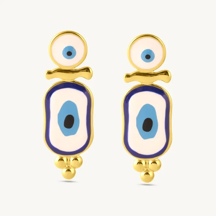 Evil Eye Dangle Earrings