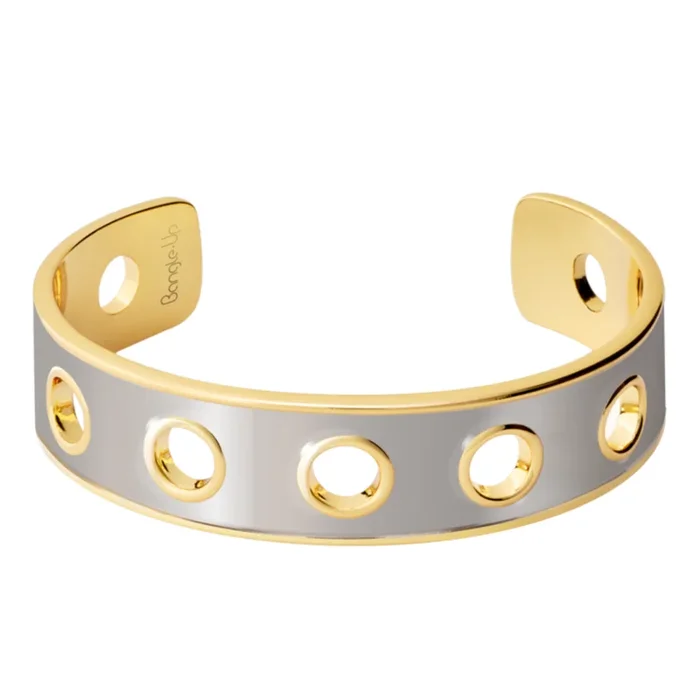 EYELET bangle – Two-tone