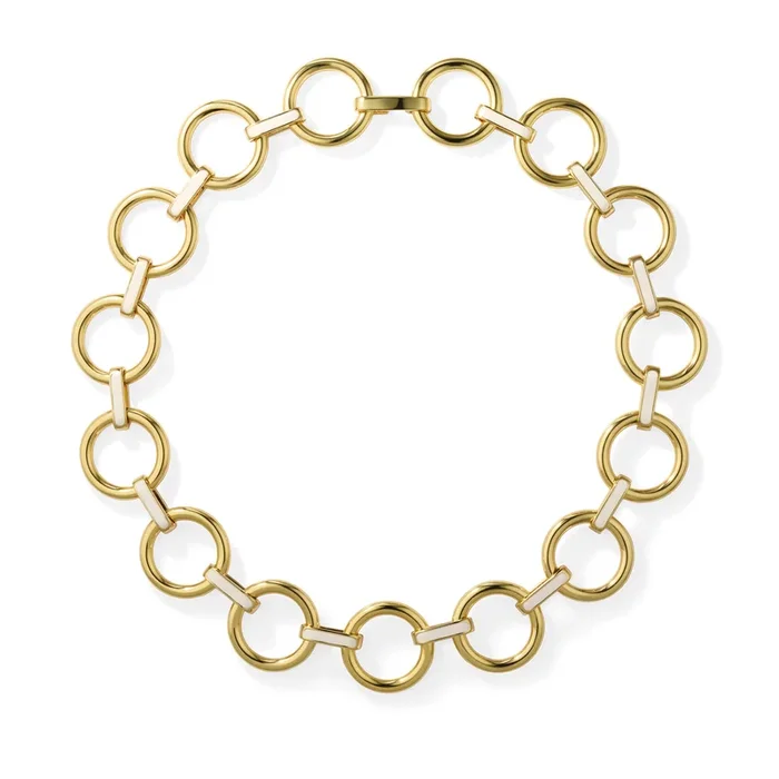 EYELET Necklace and Pendant – Sand White